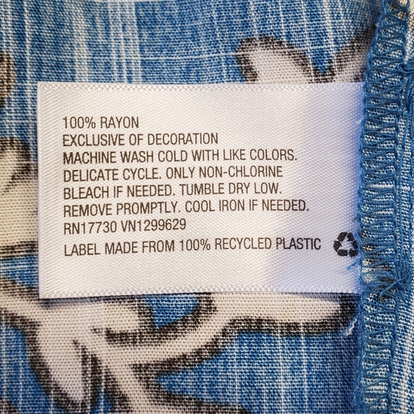 NWT Knox Rose Women's Wrap Front Dress Blue/Floral Size 2X - Picture 3 of 16